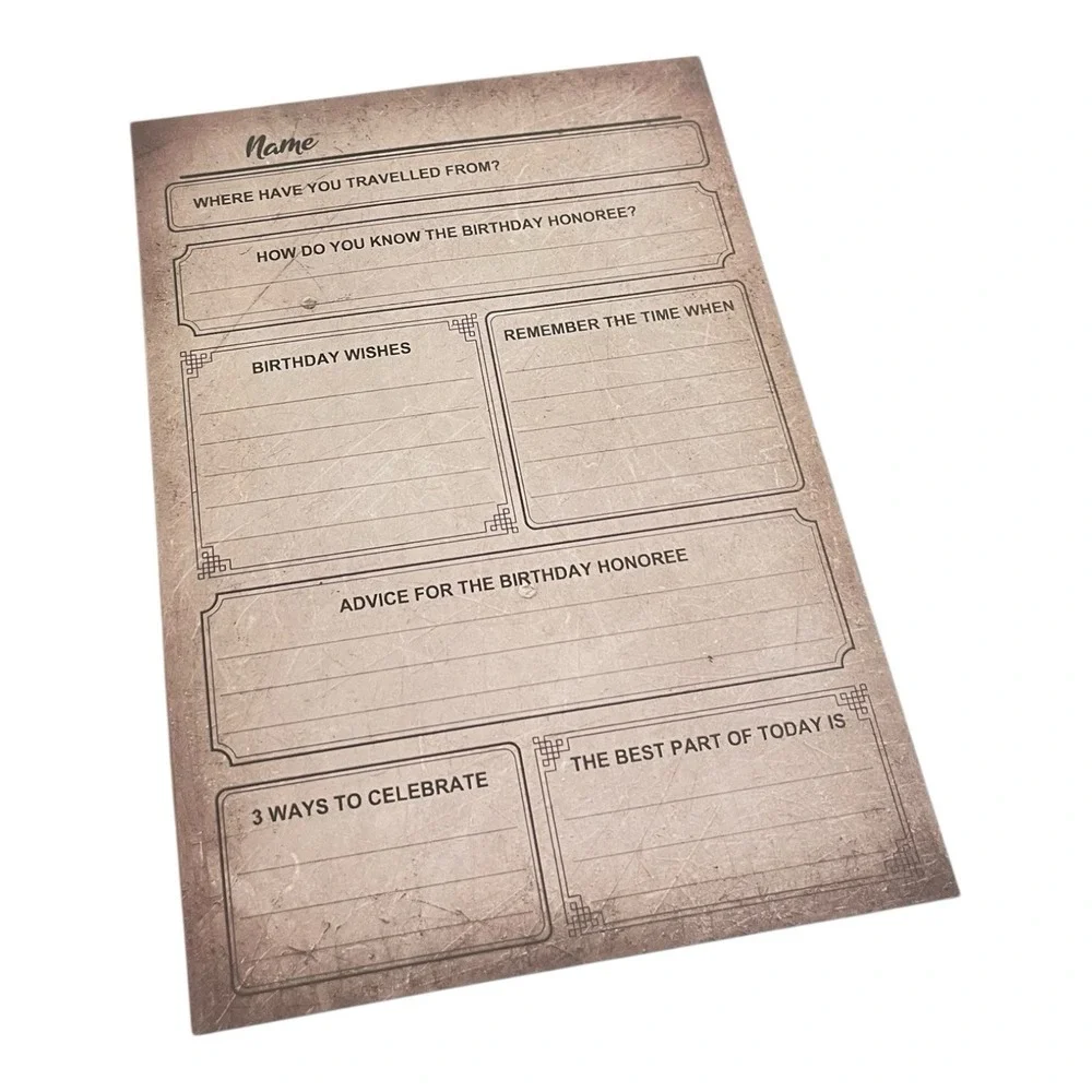 Born 1934 92nd Birthday Party Games 5x7
